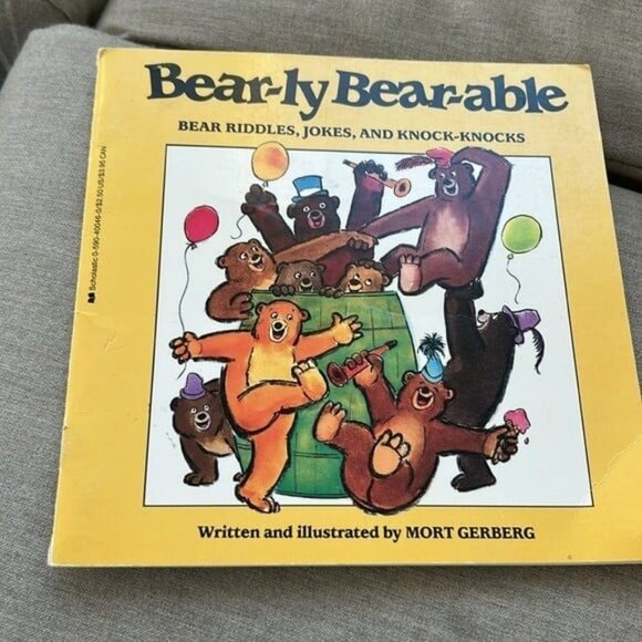 Rare Vintage Soft Cover Bear-ly Bear-able riddles, jokes and knock-knocks - Picture 8 of 8